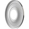Ekena Millwork Berkshire PVC Medallion (Canopies up to 4 1/2"), 10"OD x 3 1/2"ID x 3/4"P, Textured Metallic Galaxy CMP10BEAGX - alternate 4